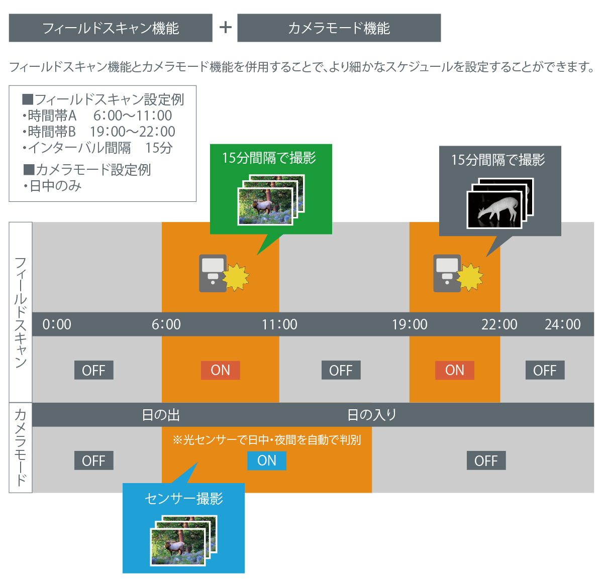 スケジュール設定例1